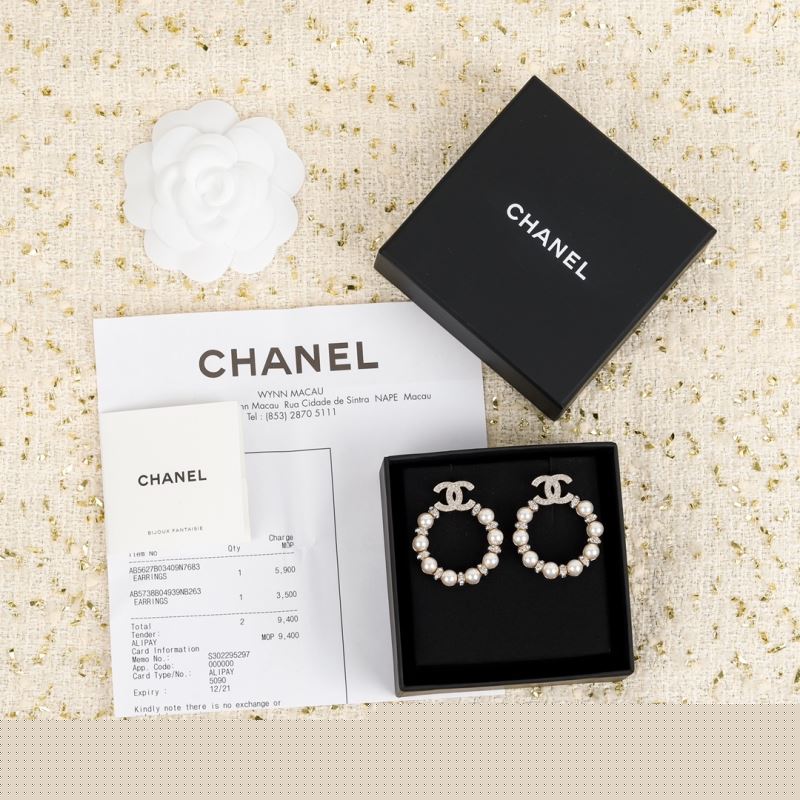 Ch*el earrings